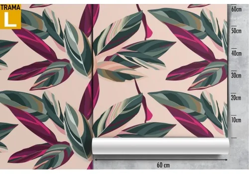 Modern leaf pattern wallpaper. 2