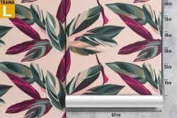 Modern leaf pattern wallpaper.