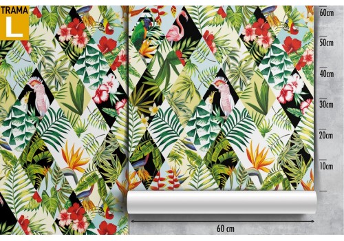 Tropical extravagant wallpaper decoration. 2