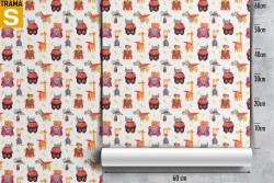 Carta da Parati Bambini Animali uccelli Personaggi e Cartoni