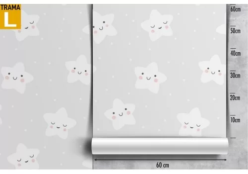 Carta da Parati bambini disegno stelle. 2