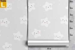 Carta da Parati bambini disegno stelle.