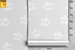 Children's wallpaper design stars.