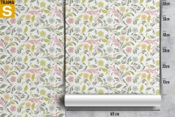 Carta da Parati Design e Stili Flora e Fauna Fiori Foglie Natura