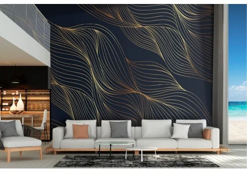 Abstract glamour wave wallpaper