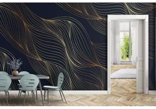 Carta da Parati onde astratte glamour 2