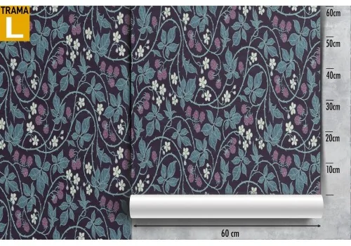 Wallpaper pattern vintage nature leaves and flowers. 2