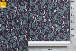 Carta da Parati pattern natura vintage foglie e fiori.