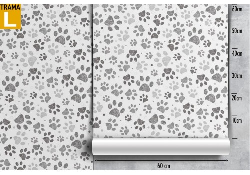 Dog paw prints pattern wallpaper. 2