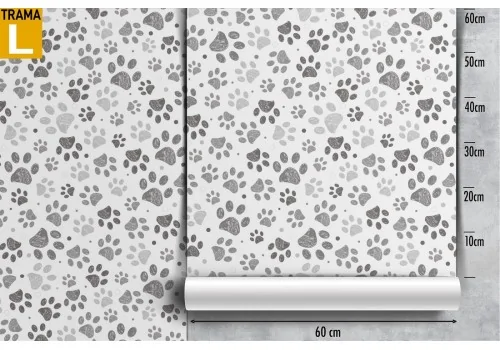 Dog paw prints pattern wallpaper. 2