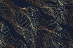 Carta da Parati Design e Stili Astratta Luxury Righe e Onde