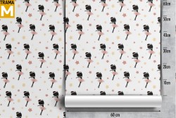 Wallpaper Decorations and Patterns Princesses and Ballerinas