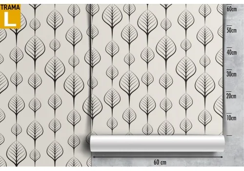 Wallpaper nature stylized leaves pattern. 2