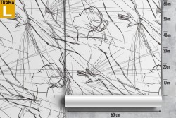 Carta da Parati ballerine pattern bambini.