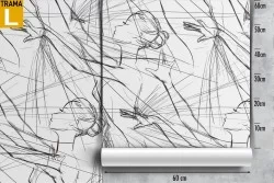 Wallpaper ballerina pattern for children.
