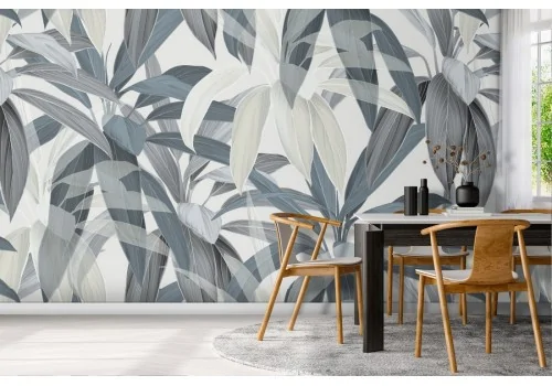 Wallpaper decoration abstract nature leaves.