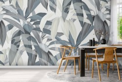 Carta da Parati decorazione foglie natura astratta.