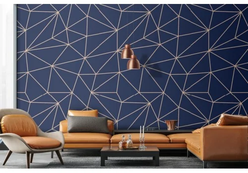Geometric lines wallpaper decoration.