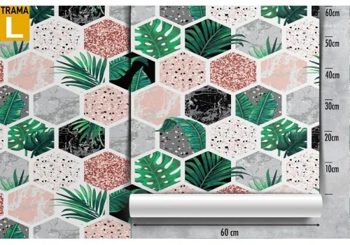 Carta da Parati pattern geometrico natura stravagante. 2