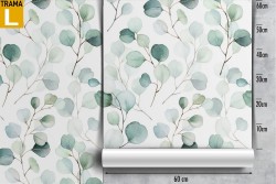 Wallpaper stylized nature leaves pattern.