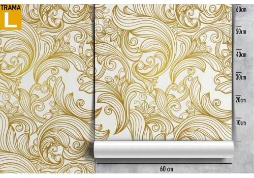 Wallpaper decoration vintage gold friezes. 2