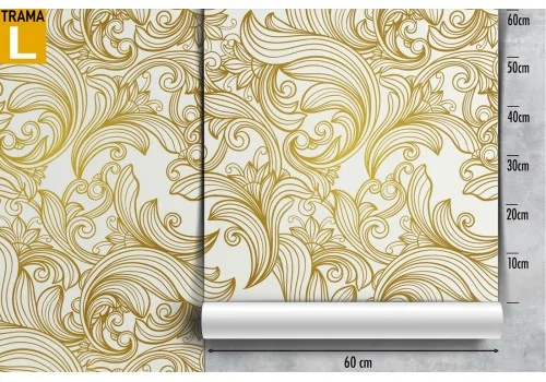 Wallpaper decoration vintage gold friezes. 2