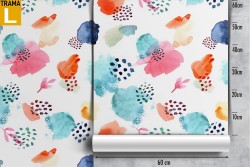 Vintage pattern wallpaper with abstract colors.