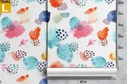 Vintage pattern wallpaper with abstract colors.