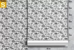 Carta da Parati Design e Stili Flora e Fauna animali Fiori Natura Vintage