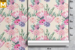 Carta da Parati Fiori Natura Vintage