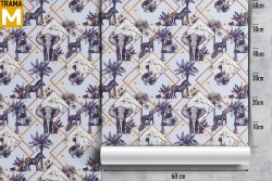 Geometric Animals Luxury Tropical Nature Wallpaper