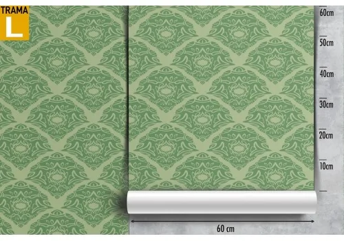 Green English vintage wallpaper decoration. 2