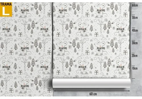 Mickey Mouse pattern children's wallpaper. 2