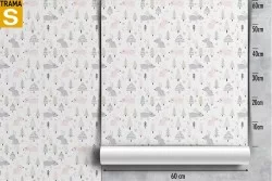Children's Wallpaper Animals Birds Decorations and Pattern Landscapes
