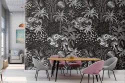 Abstract tropical forest wallpaper.