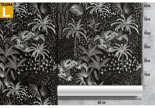 Abstract tropical forest wallpaper. 2