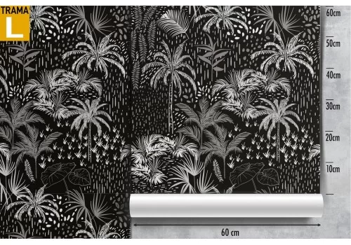 Carta da Parati foresta tropicale astratta. 2