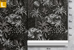 Abstract tropical forest wallpaper.