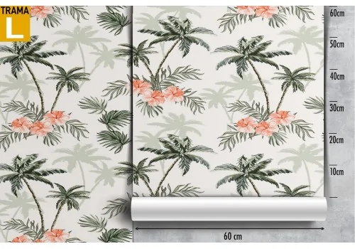 Tropical palm pattern wallpaper. 2