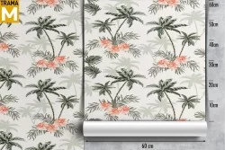 Tropical Trees Leaves Wallpaper