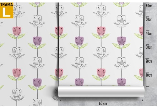 Wallpaper pattern nature stylized flowers. 2