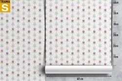 Wallpaper Design and Styles Flora and Fauna Stylized Nature Flowers
