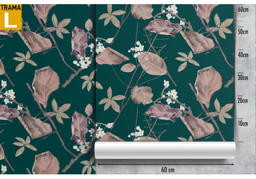 Carta da Parati pattern foglie autunno natura. 2