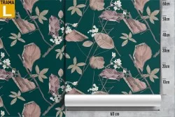 Carta da Parati pattern foglie autunno natura.