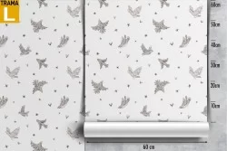Children's wallpaper decoration birds.