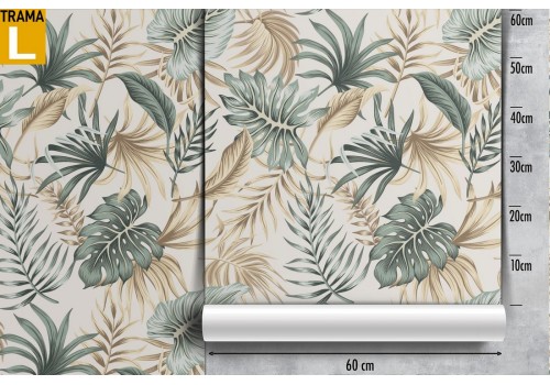 Tropical leaf pattern wallpaper. 2