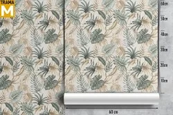 Carta da Parati Foglie Tropicale