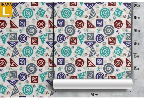 Vintage abstract geometries wallpaper. 2