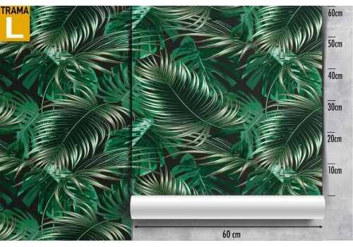 Carta da Parati pattern foglie tropicali natura moderna. 2