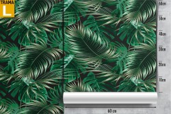 Modern nature tropical leaves pattern wallpaper.